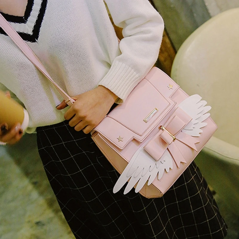 All-matching Shoulder Bag Wings Handbag Crossbody Bag Shopping Dating Bag Small Bag Satchel Bag for Girl Women