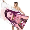 Bathing Towels Demon Slayer Nezuko Kamado Printing Anime Home Decor Textile Comfortable Summer Beach Towel Toalhas De Banho 4