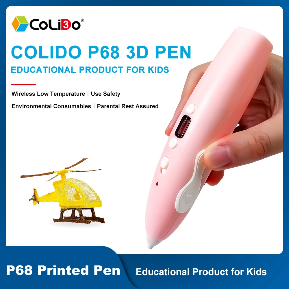 CoLiDo어린이 3D 펜 충전 PCL 플라스틱 3D 드로잉 인쇄 연필, 저온 PCL 필라멘트, DIY 완구
