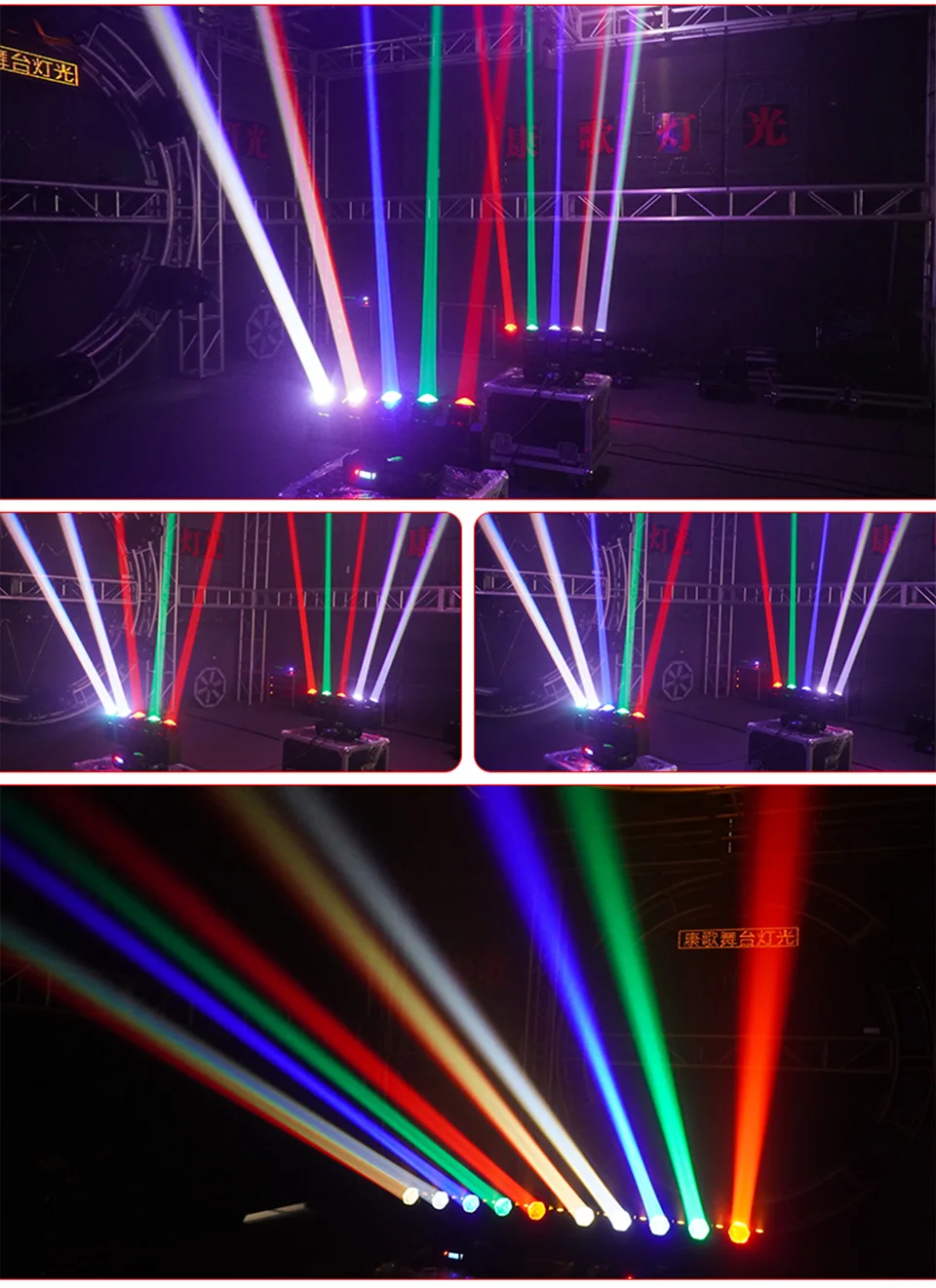 5X40W Led Beam Moving Head Light DMX Controller Rotating Stage Beam Effect Movi