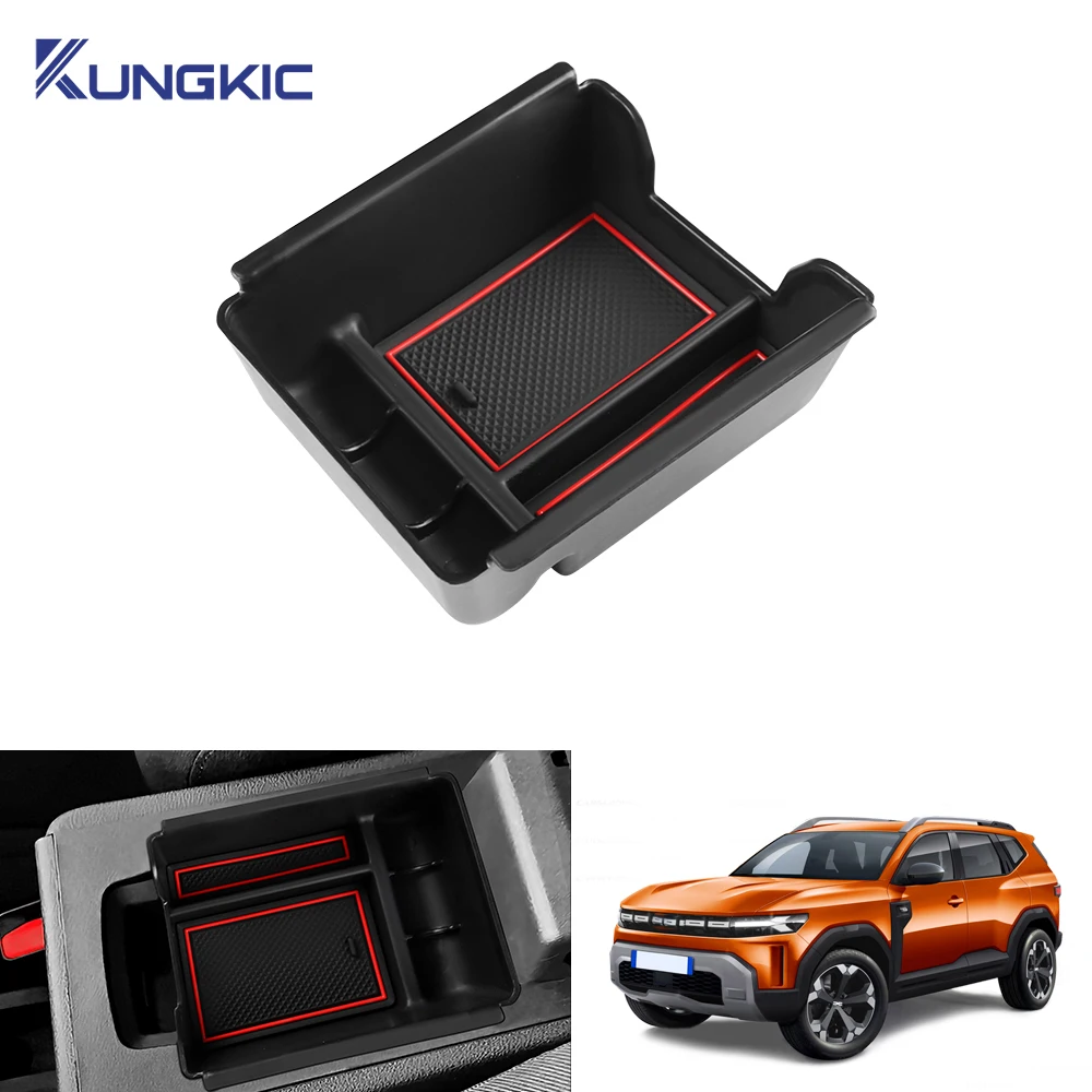 Boîte de rangement pour accoudoir de console centrale de voiture Dacia Duster - Accessoires auto Dacia Duster 3 2025