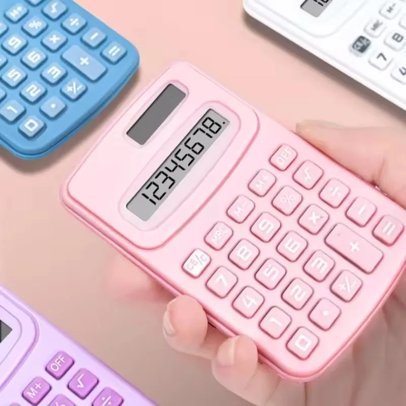 Compact Solar Scientific Calculator with Large Display - Portable & Cute Design