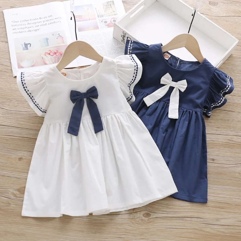 Summer Plaid Korean Style Big kids Children Girls Summer Western Style Princess Skirt