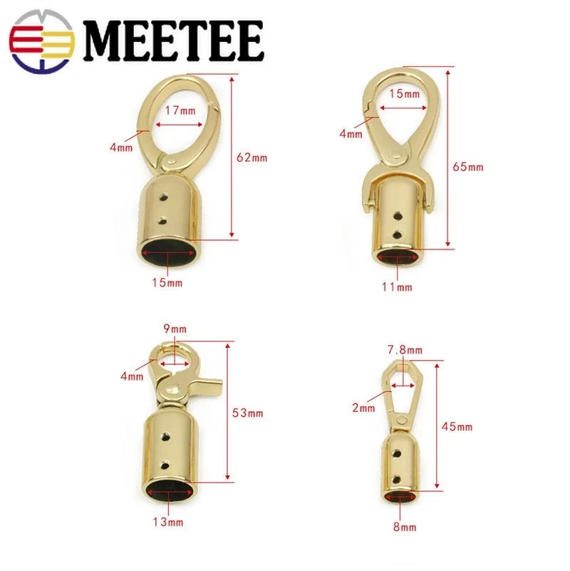 Metal Buckles Bag Handle Strap Accessories 2/4/10Pcs