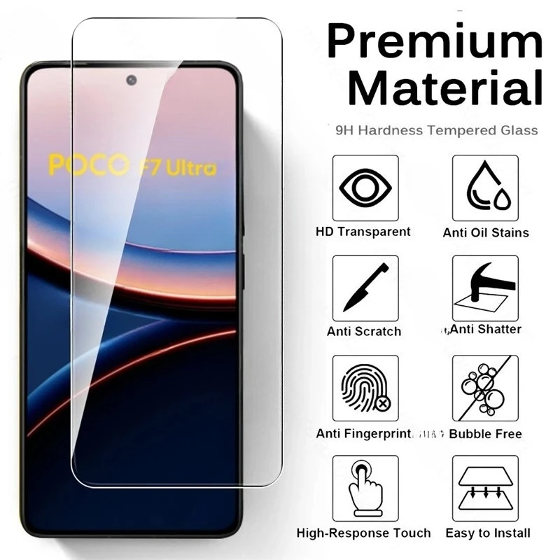 Premium 8-in-1 9H Tempered Glass Screen and Camera Protectors