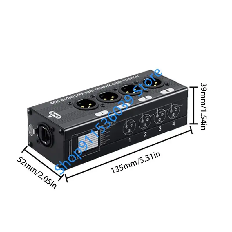 RJ45를 통한 라이브 이벤트 DMX512용 45BB RJ45 4 XLR 어댑터 사운드 전송
