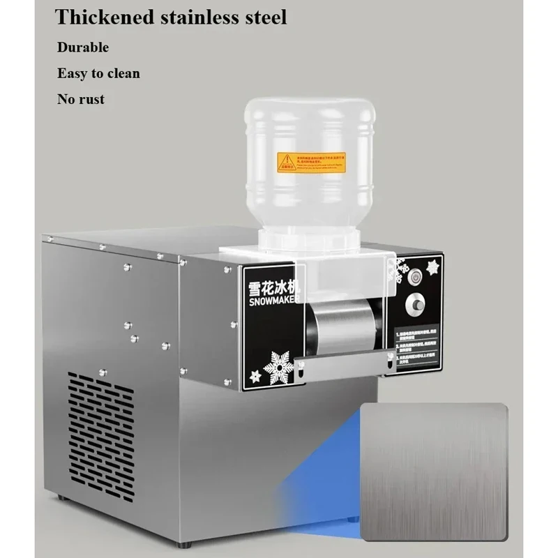 Desktop Mini Snowflake Ice Machine slushy machine High-Power Snowflake Crusher Korea Bingsu Machine Automatic Snow Ice Maker