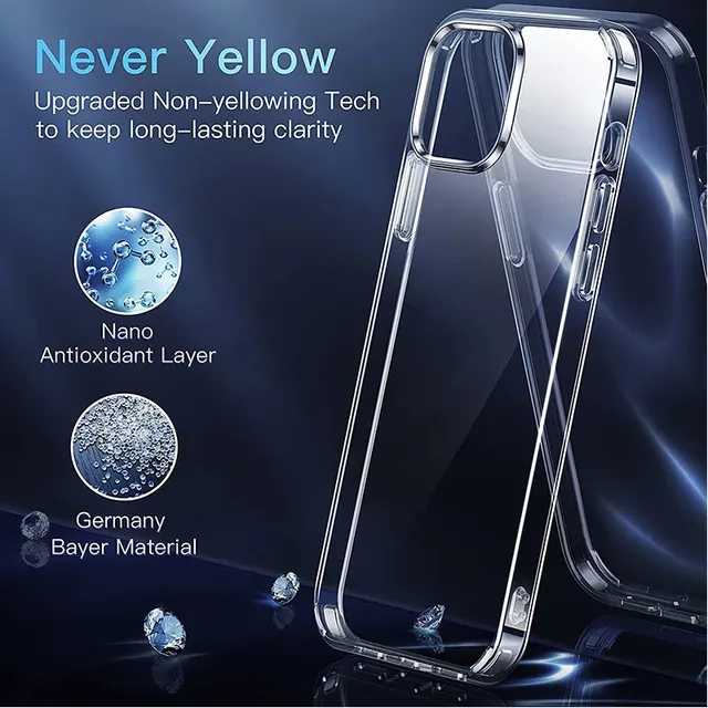 Ultra Thin Clear Case For iPhone 14 13 12 11 Pro Max Soft TPU Silicone For iPhone 14 Plus X XR XS 13 Mini Back Cover Phone Case 3