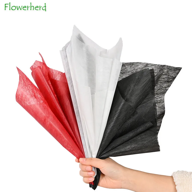 60cm*5y/lot Korea Non-woven Tissue Paper Diy Bouquet Flower Wrapping Paper  Fiber Texture Florist Gift Packing Suppliers - Craft Paper - AliExpress