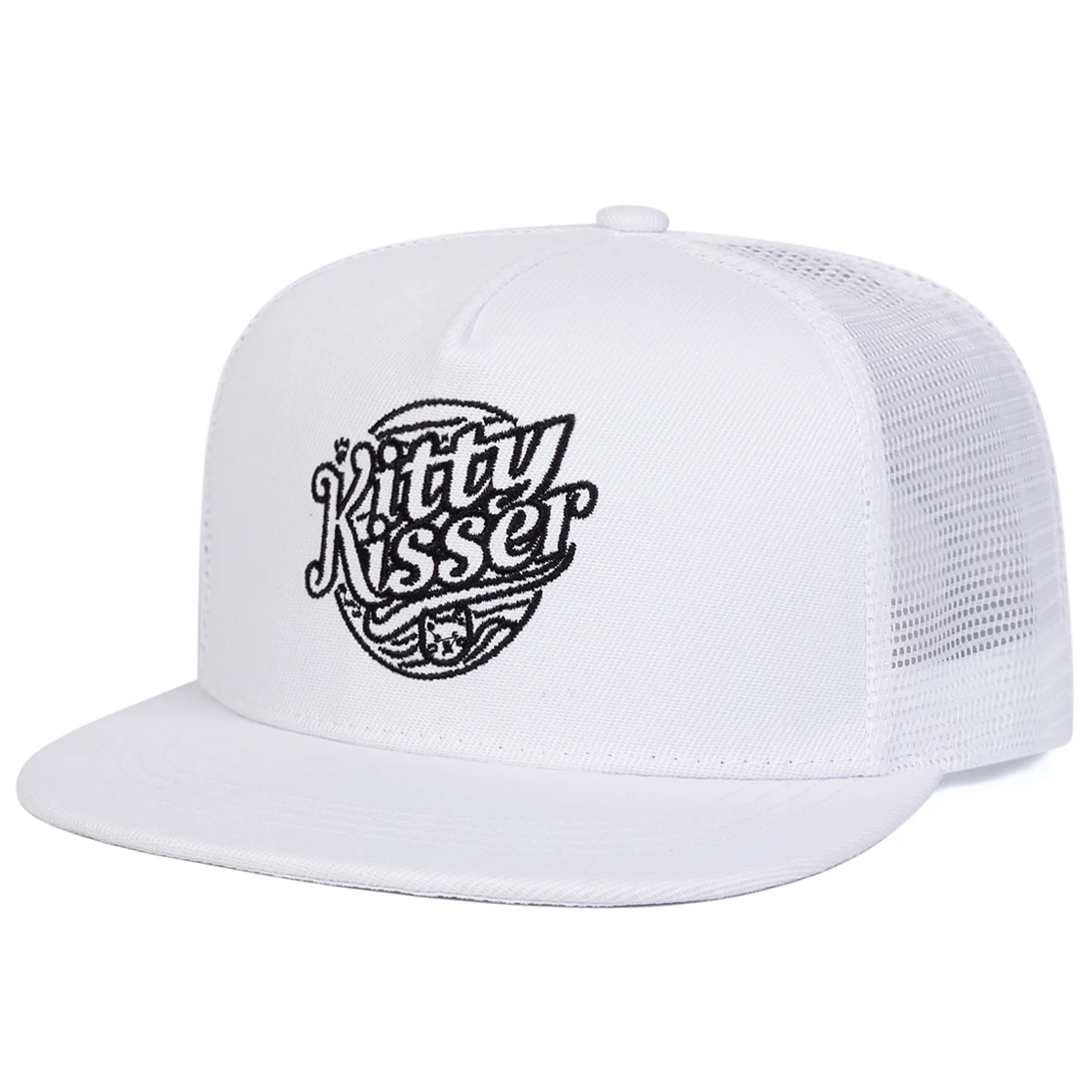 Unisex Kitty Kisser Brief Stickerei Hip-hop Net Hüte Frühling Sommer Outdoor Einstellbare Casual Baseball Caps Sonnenschutz Hut Kappe – Detail 4
