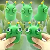 Funny Squeeze Toy Green Eye Caterpillar Pinch Toys Adult Kids Stress Relief Toy Creative Decompression Toy 2
