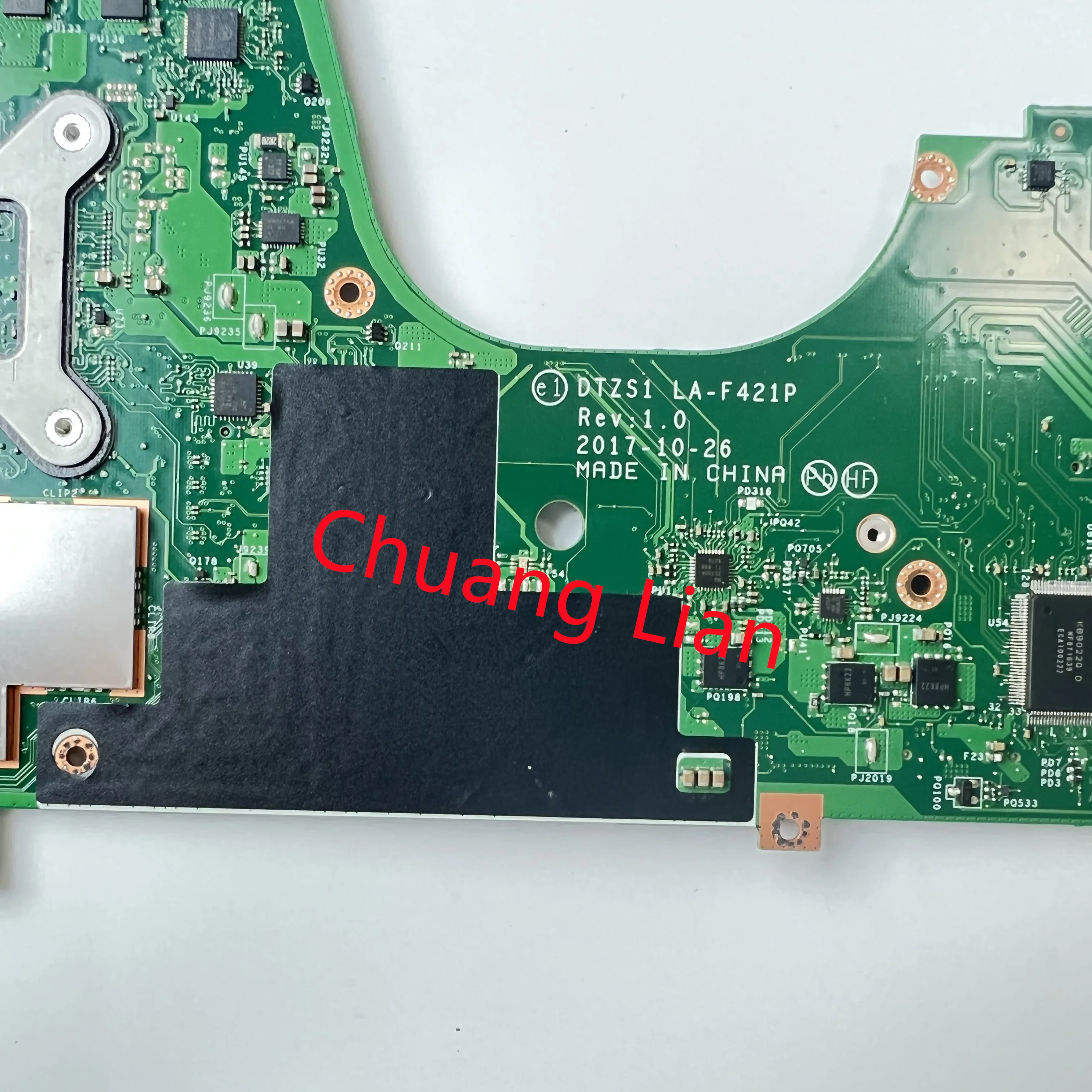 02DA016 For LENOVO YOGA X380 I5-8350U Laptop motherboard DTZS1 LA-F421P SR3L9 with 8GB RAM Notebook Mainboard - 7