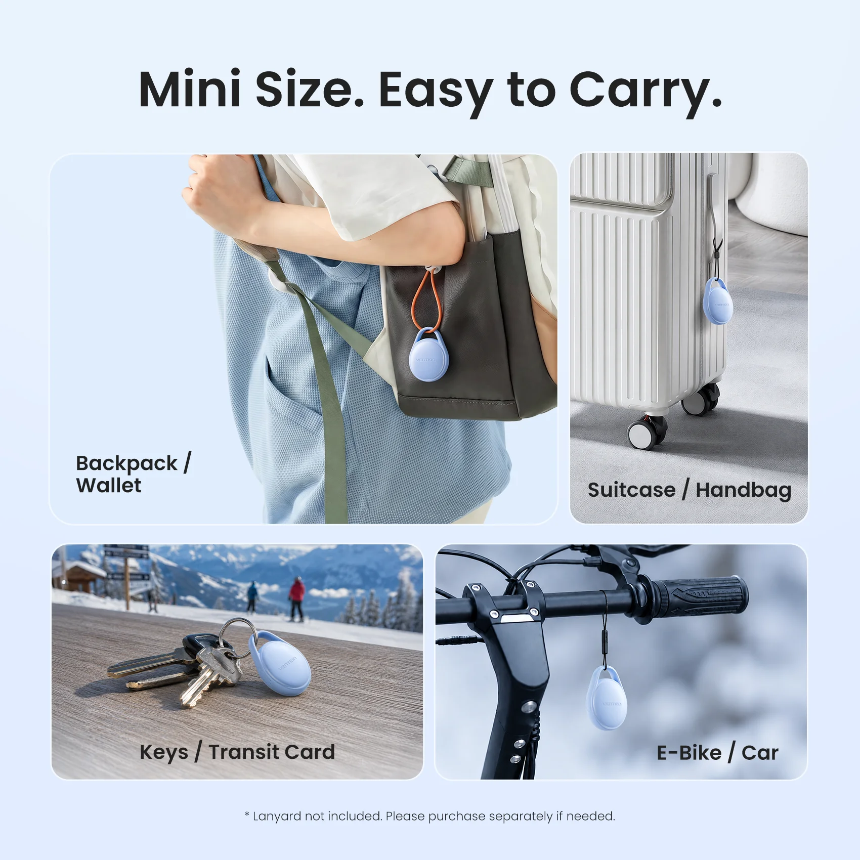 Vention Bluetooth Tracker Pack – Anti-Lost Locator with Built-in Buzzer & Phone Finder