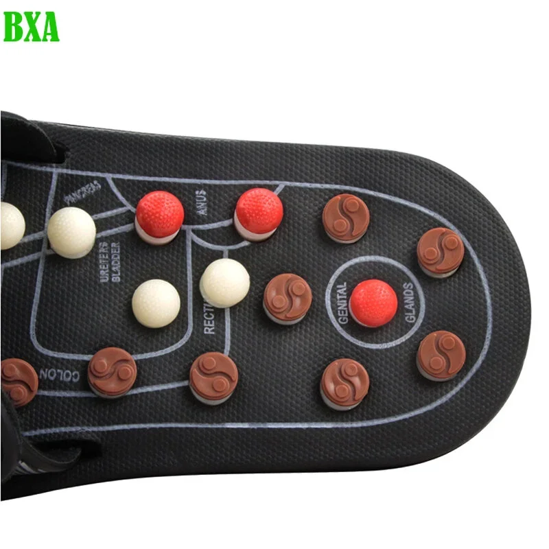 Unisex Style Pair Of Acupoint Massage Slippers For Both Men And Women, Chinese Style Acupoint Rotating Foot Massage Shoes