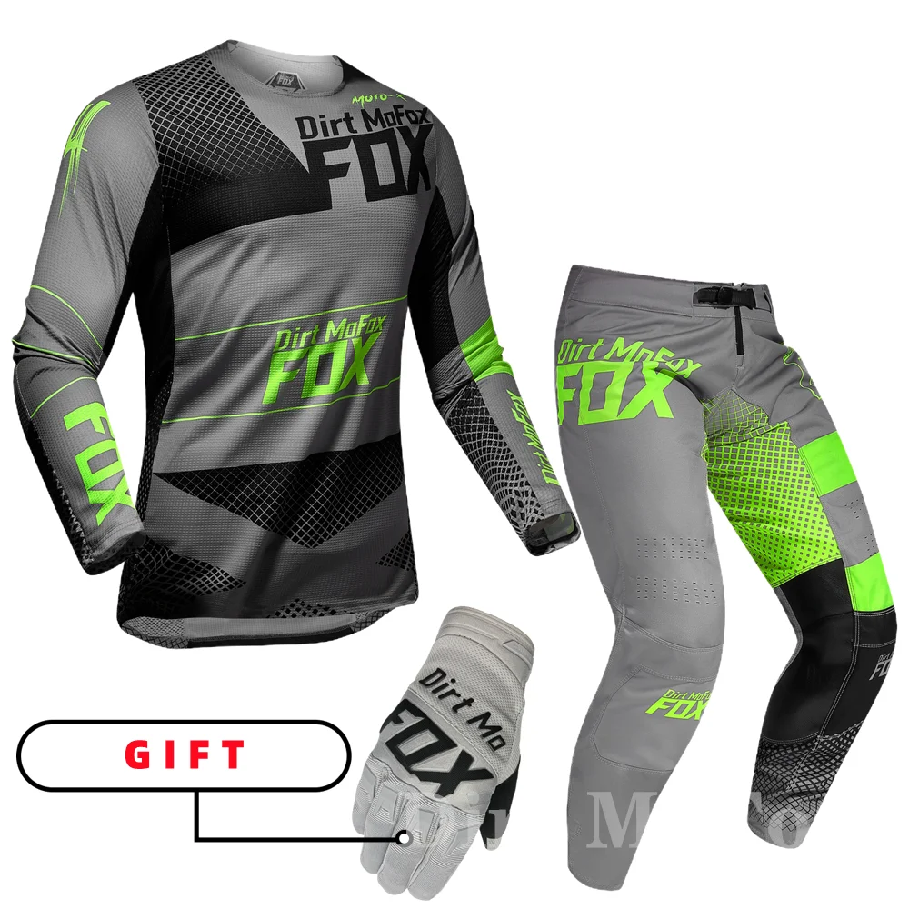 Motocross Mx Off Road Bike Dirt Mofox Nobyl Honr Le A1 Gear Set Mx Outfit Regalo Glove Combo Tuta Da Moto Kit Da Uomo