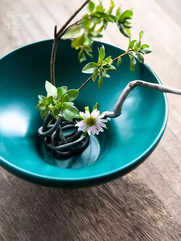 Japanese Ikebana Flower Pot Art Tool Deformable Kenzan Floral Vase Fixture Base