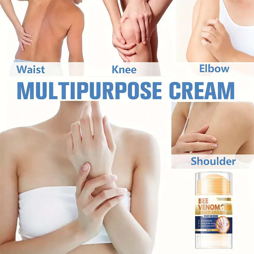 Bee venom joint cream, low-allergy soothing and moisturizing lotion, with a fresh fragrance suitable for all skin types