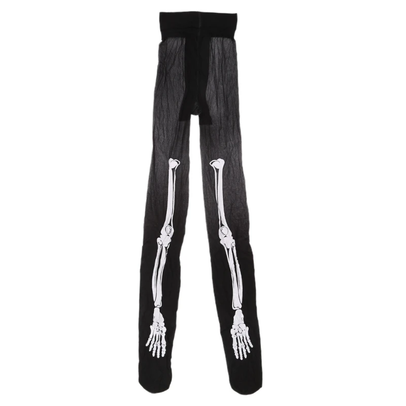 

Halloween Skeleton Bone Girls Horror Pantyhose Tights Leggings Stockings Costume