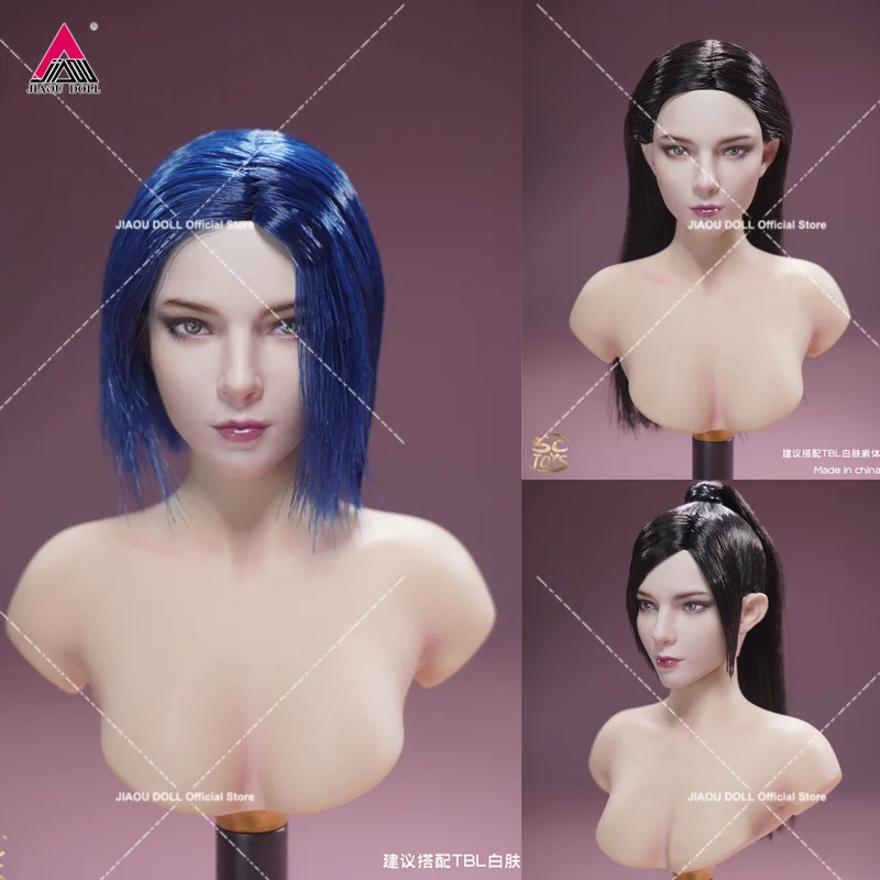 

2023 Q4 SCtoys SC003 1/6 Lali European Beauty Head Sculpt Head Carving Fit 12'' TBL Female Soldier Pale Action Figure Body