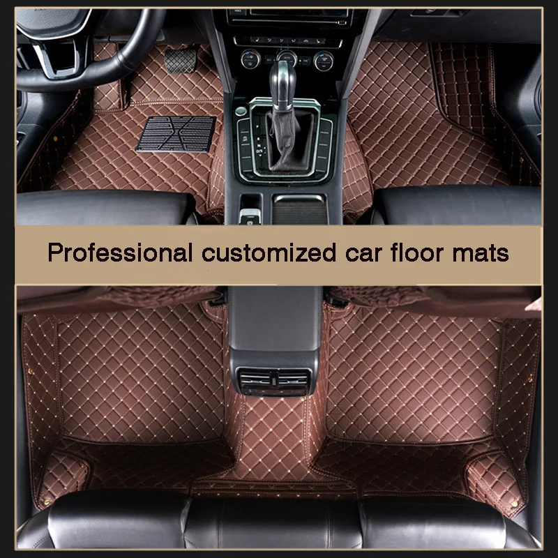 Full Surround Custom Diamond Checkered Car Floor Mat for HYUNDAI