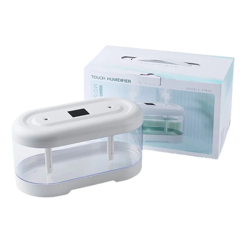 

Dual Sprays Cool Quiet Ultrasonic Humidifier Visible Water for Tank Dropship
