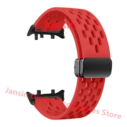 Magnetic Silicone Sport Wristband Accessory for Black Connector (Red 2)
