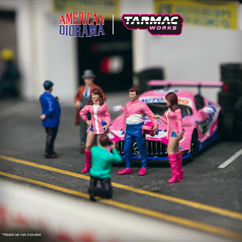 

Tarmac работает 1:64 фигурки из смолы, гоночная машина, набор из 6 шт. в упаковке