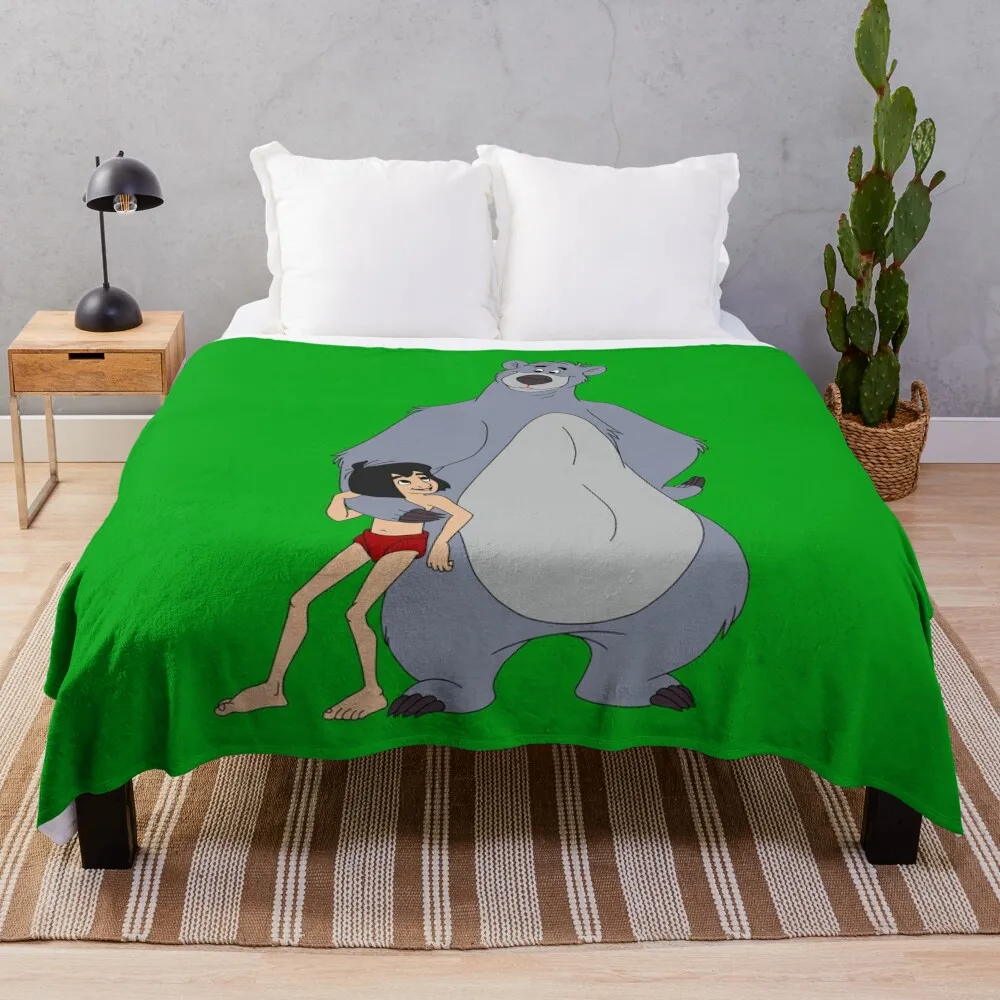 

Одеяло для кровати Baloo и Mowgli, плед на диван, одеяла
