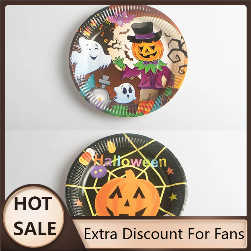 Hot Sale 10pcs Halloween Decoration Supplies Tablecloths Straws ...