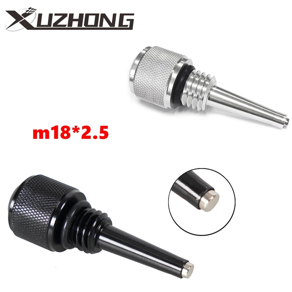 

55201 M18*2.5 Magnetic Oil Dipstick Aluminum for WEN 56125i 56200i Yamaha EF2000iS EF1000iS for Inverter Generators Silver/Black