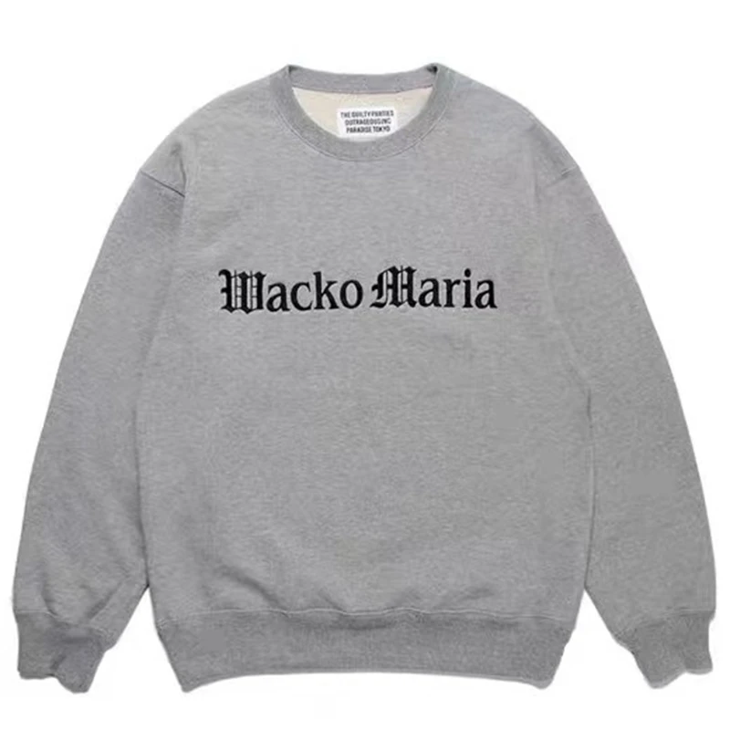 

Top Version Black WACKO MARIA Sweatshirts Men Women Letter Printed Pattern Sweater Hoodie Apex Legends