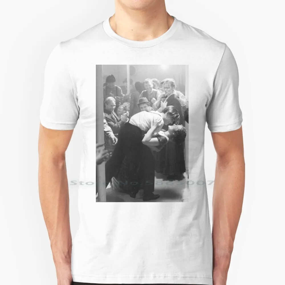 Jack Rose T Shirt Cotton 6Xl Vintage Titanic Photo Retro White And Black Jack Pink Movie Cassette Video Slap Estetica Iconica