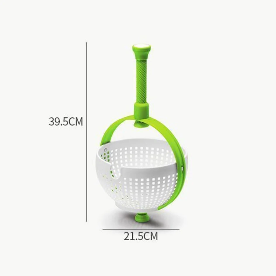 Salad Spinner Rotating Drain Basket Salad Tools Household Vegetable And Fruit Salad Rotating Wash Dehydrating Drain Basket