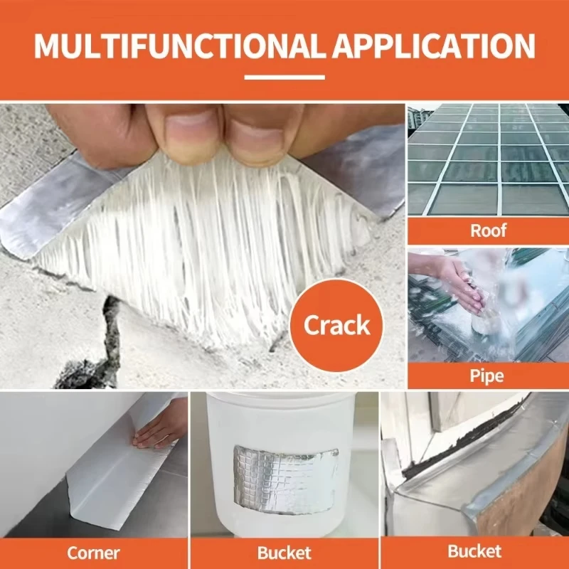 Heavy-Duty Butyl Sealant Tape Aluminum Foil Backed, Waterproof&UV Resistant Repair Tape for Roofing,Metal Wall, Cold Weld Effect