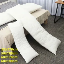 Almohada larga Dakimakura 60x180, cubierta de cojín para dormir, ropa de cama, cuerpo blanco, para Anime Dakimakura, 60x170