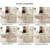 152/180cm Round Table Cloth Waterproof Oil-proof PVC Printed Tablecloth Home Coffee Table Decor Table Cloths Table Cover 5