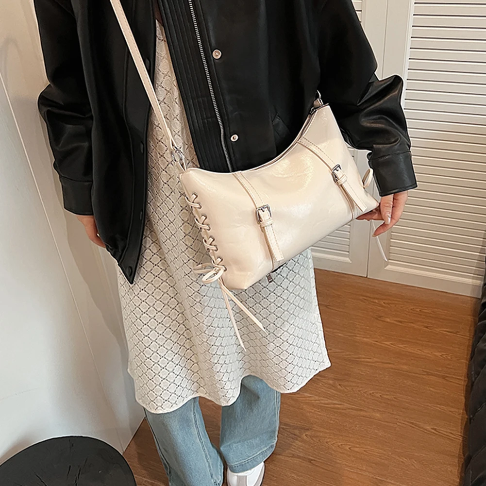 Shoulder Bag for Women With Inner Pocket Crossbody Bag PU Leather Handbag Adjustable Strap Satchel Bag for Work Travel