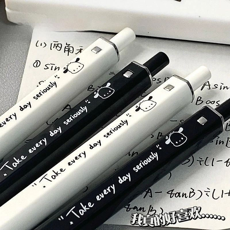 

10pcs 0.5mm Kawaii Sanrio Pochacco Neutral Pen Writing Cute Gel Pens Office Accessories School Supplies Stationery Couple Model