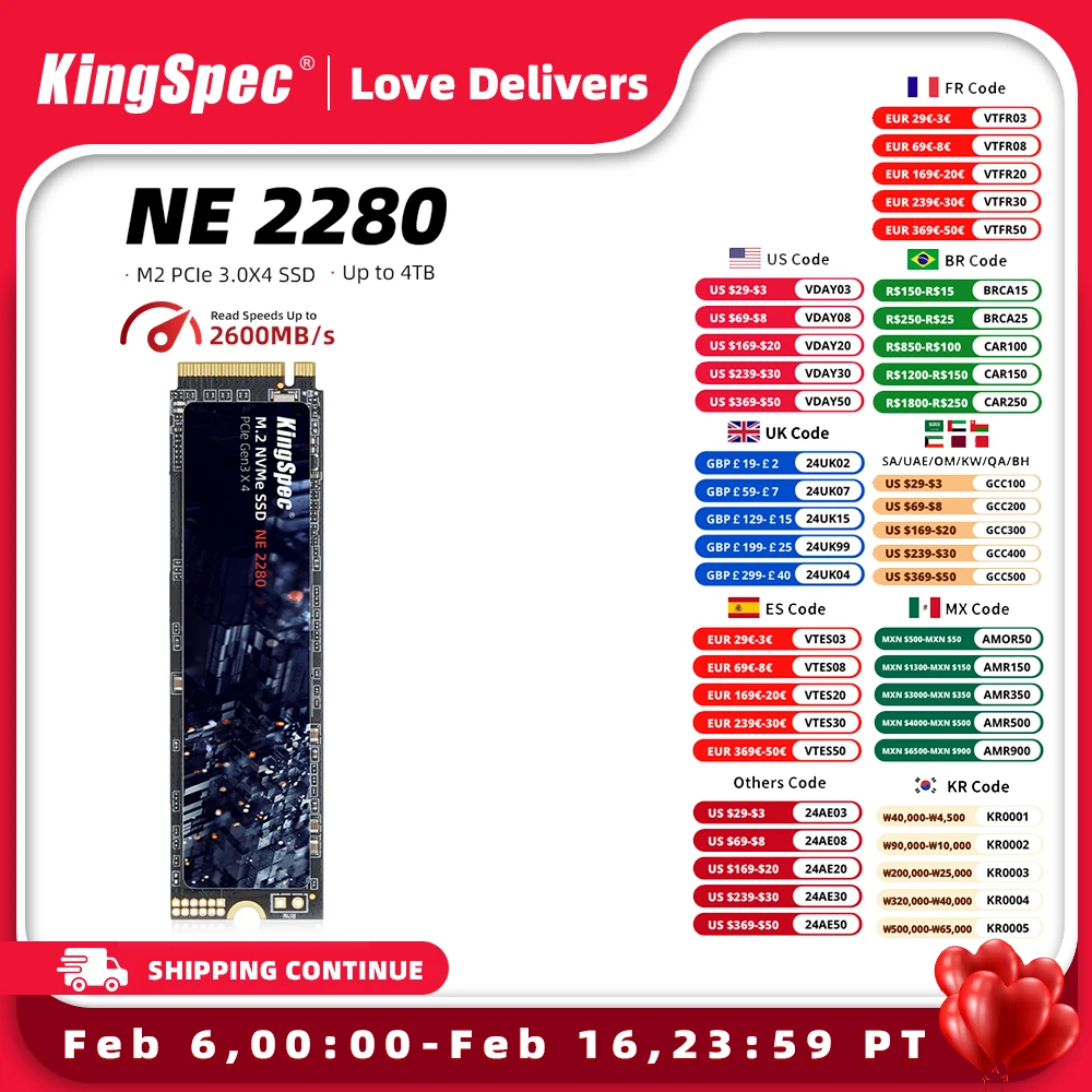 Kingspec M.2 Nvmw Ssd 128Gb 256Gb 512Gb M2 Ssd 1Tb 2Tb Pcie Nvme 2280 Pcie Ssd M.2 Hdd Pcie Disco Rigido Interno Per Laptop Msi