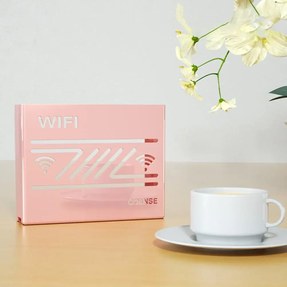 

Modern Router Storage Box Router Storage Box Modern Wall Mount Wifi Router Box Stylish Heat Dissipation for Home
