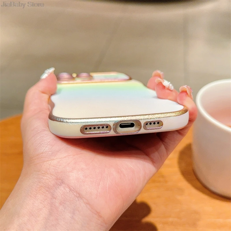 Coque de protection pour appareil photo en forme de cœur avec liquide pailleté de luxe pour iPhone 11 12 13 14 15 16 Plus Pro Max_voghion.com