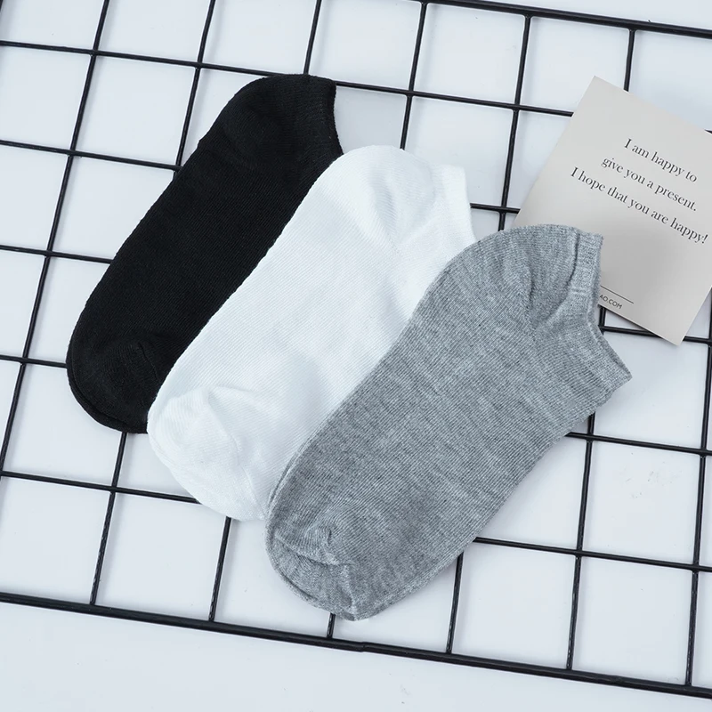 10 Pairs/Lot Woman's Solid Color Summer Socks Soft Lightweight Ankle Casual Boat Low Cut Fashion Short Business Socks