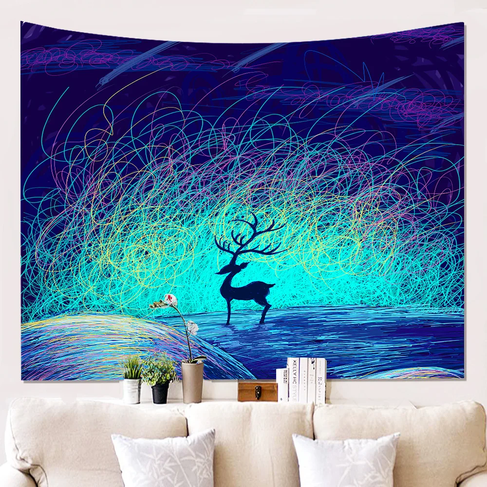 

New Hot Selling Home Painting Wall Cloth Hanging Background Cloth Hanging Painting Tapestry Wall Decor Blanket Dropshipping POD