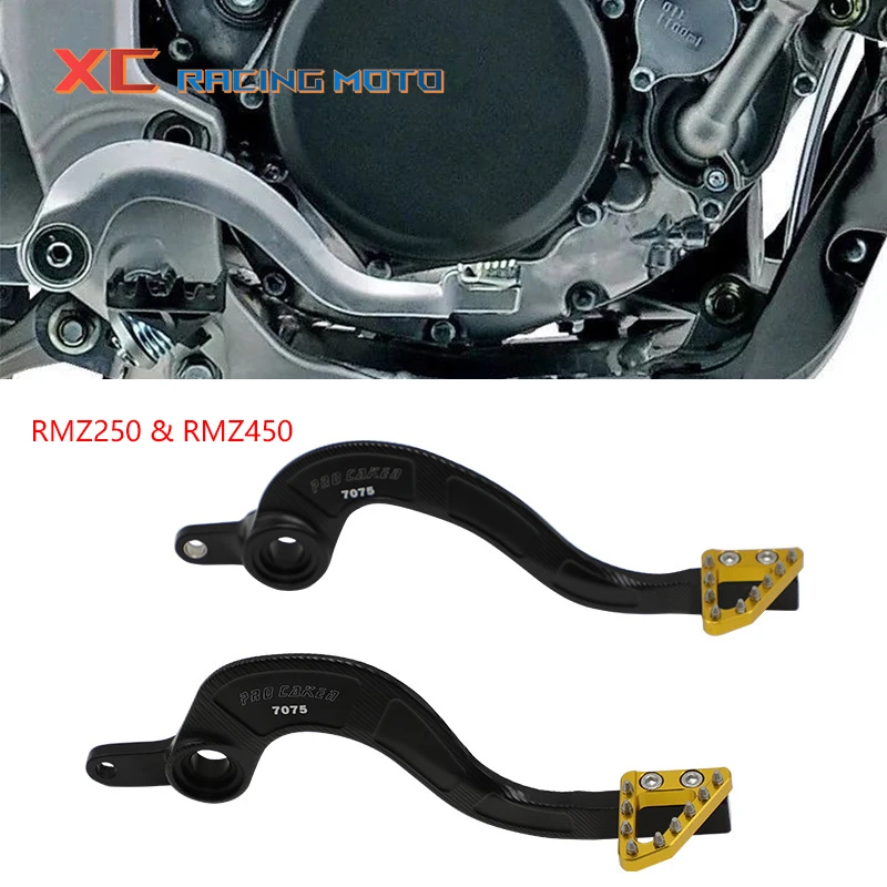 

Motocycle CNC Rear Brake Pedal Lever For Suzuki RMZ250 RMZ 250 2007-2018 RMZ450 RMZ 450 2008-2019 2018 2017 2016 Dirt Pit Bike