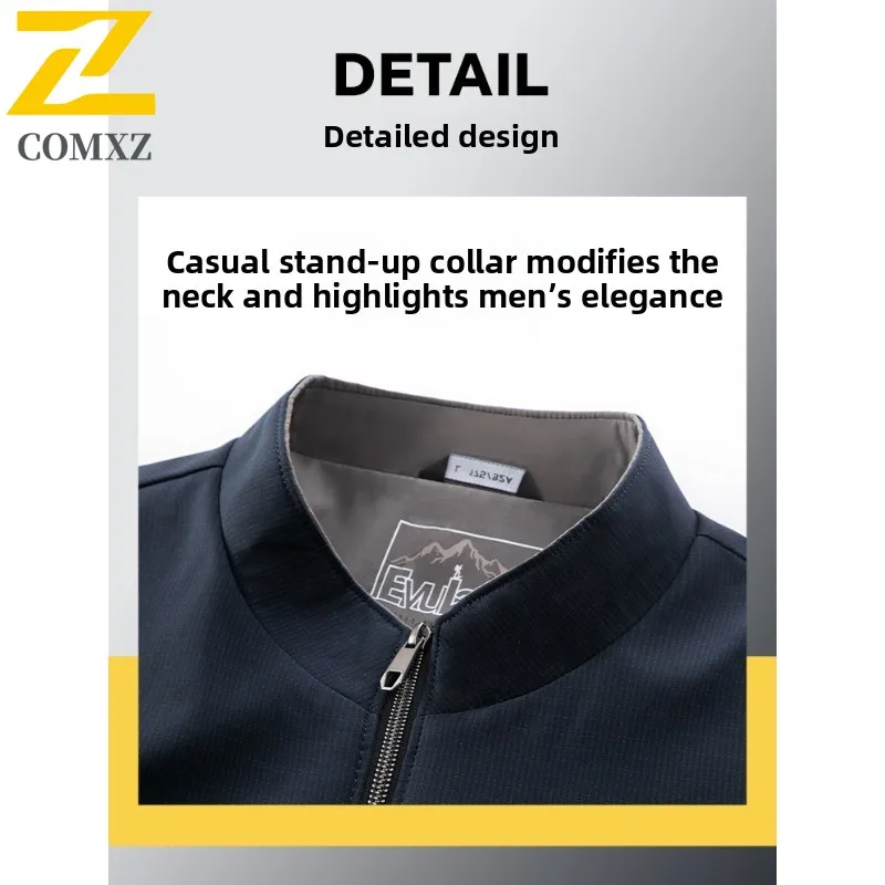 EIAO Men's Comfor Focused Work Jacket  Premium Stand Collar Coat with Business-Casual Style for Autumn Winter outdoor sports2025