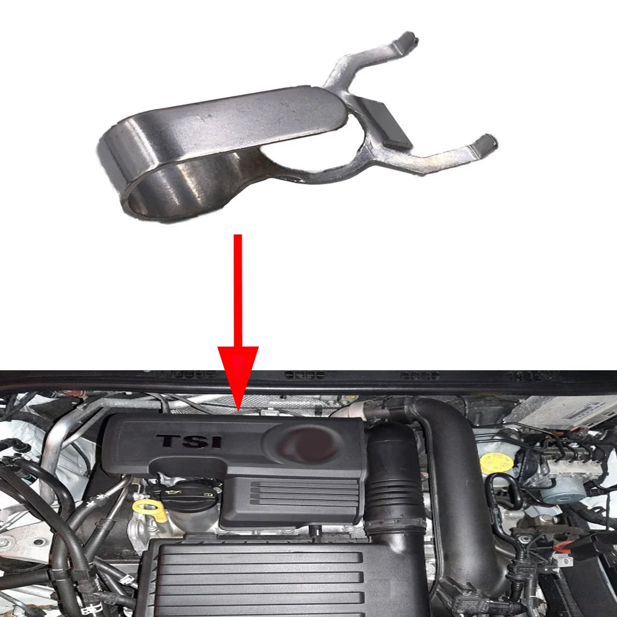 Engine Turbo Clip Only Engine EA211 1.4T Turbo Clip Fastener For VW Golf 7 Jetta MK7 Passat B8 CC Tiguan 5N Touran Skoda Octavia 3 A7 Yeti 5L Audi
