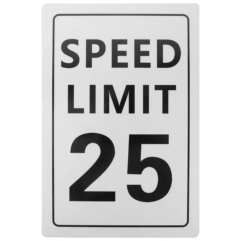 

Aluminium Alloy Speed Limited Sign Mph Sign For Neighborhoods Weatherproof Traffic Warming Sign Driveway Sign