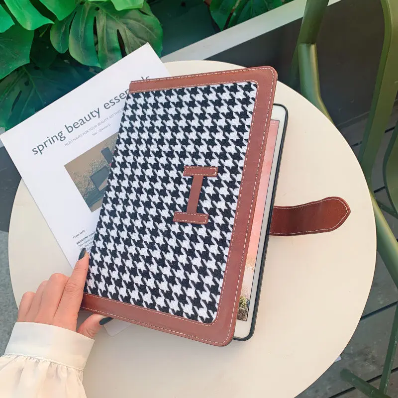 

luxury lattice For iPad Air 4 Case 2020 iPad 10.2 9th 8th Generation funda iPad Pro 11 2021 Mini 6 Mini 5 10.5 Air 2 9.7 cover