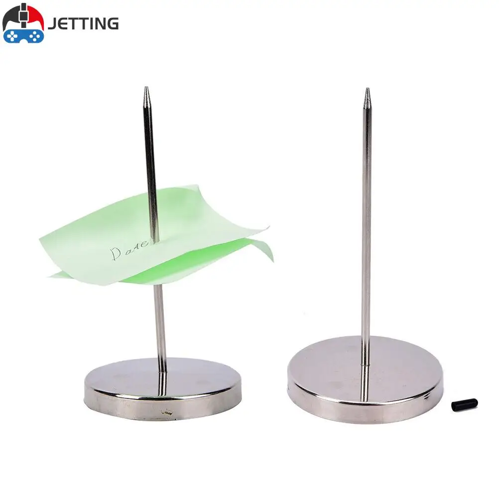 

Stainless Steel Straight Rod Paper Safe Memo Holder Spike Stick For Bill Receipt Kitchen Note Paper Order Office Desk 7x14cm
