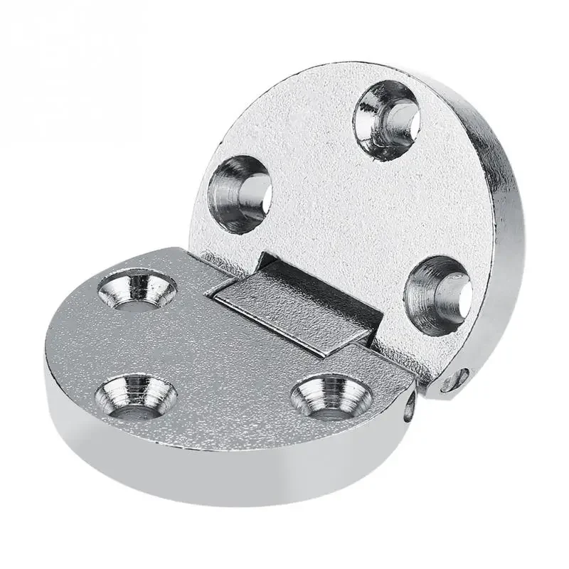 10Pcs Zinc Alloy Hinge Self-Supporting Folding Table Hinges Home Flap Tables Furniture Oval Hardware Folding Table Hardware